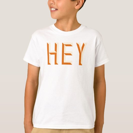 ヘイ引用文ことわざスローガンタイポグラフィ Tシャツ (正面)