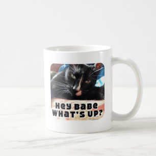 ヘイ気のあるそぶりをしたバベキャット2面 コーヒーマグカップ
