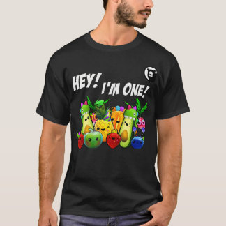 ヘイ私は1人の誕生日ボーイおもしろいフルーツ誕生日ヘイ Tシャツ