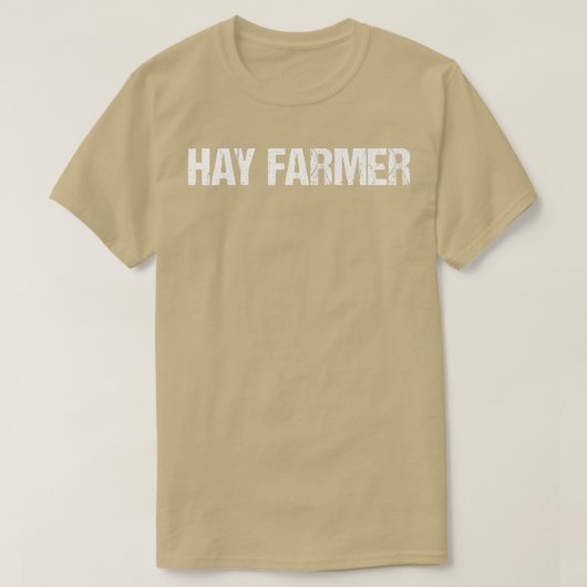 ヘイ農家シンプルタイトル Tシャツ (デザイン正面)