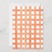 ヘイ離れパンプキン秋誕生日パーティーホワイトトラック 招待状 (裏面)