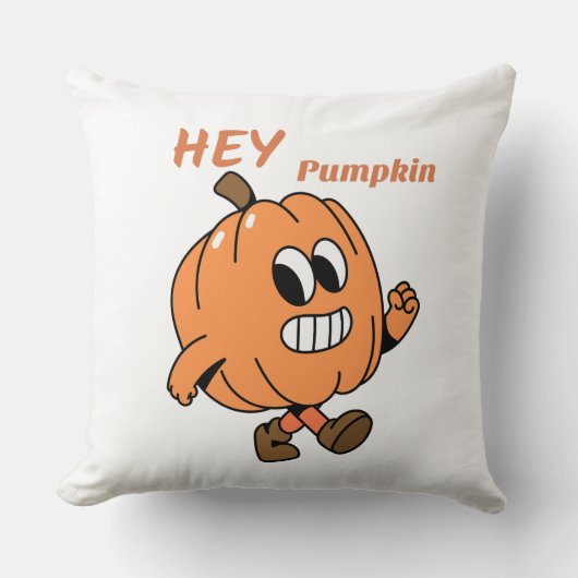 ヘイ・カボチャ クッション (正面)