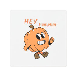 ヘイ・カボチャ メタルプリント