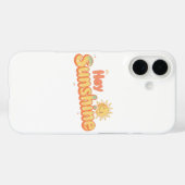 "ヘイ・サンシャイン" 笑顔の太陽 Case-Mate iPhoneケース (裏面 (横))