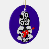 ヘイ・チキ遊・ウクレレ セラミックオーナメント (右)