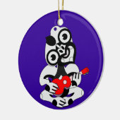 ヘイ・チキ遊・ウクレレ セラミックオーナメント (左)