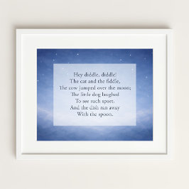 ヘイ・ディドル・ディドル 童謡 ナイトスカイ プリント