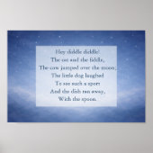 ヘイ ディドル ディドル 童謡 宵の空 プリント (正面)