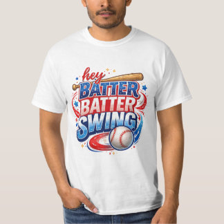 ヘイ・バッター・バッター・スイング 野球Tシャツ Tシャツ