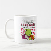 ヘイ・バーディ大丈夫だバーディ・マグ、ナナラン・マグ コーヒーマグカップ (左)