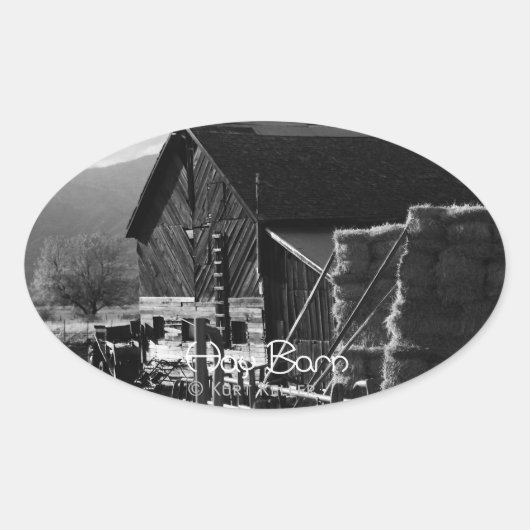 ヘイ・バーン 楕円形シール (正面)