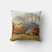 ヘイ・ファーム・ライフを持ち帰るウィリアム・ブラックロック クッション (正面)