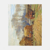 ヘイ・ファーム・ライフを持ち帰るウィリアム・ブラックロック フリースブランケット (正面)