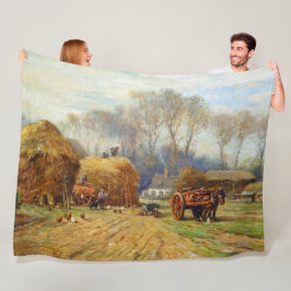 ヘイ・ファーム・ライフを持ち帰るウィリアム・ブラックロック フリースブランケット