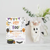ヘイ・ブー・ハロウィン・グルーヴィー・ゴースト・バースデーパーティー 招待状 (スタンド正面)