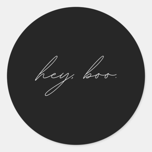 ヘイ・ブー・ハロウィーン ラウンドシール (正面)