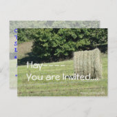 ヘイ – ユー招待されは....カスタマイズ インビテーションポストカード (正面/裏面)