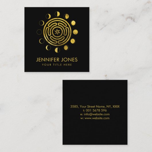 ヘカテとムーンズの車輪 スクエア名刺 (正面/裏面)