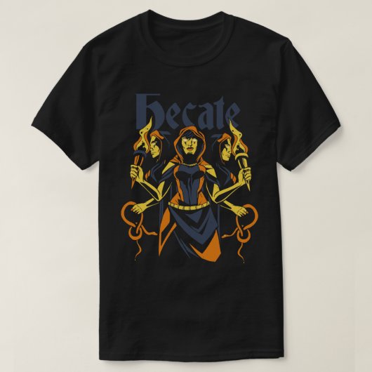 ヘカテの魔法とギリシャ神話の女神 Tシャツ (デザイン正面)