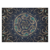 ヘカテホイールオーナメント大理石と金ゴールド テーブルクロス (正面(横))