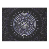 ヘカテホイールオーナメント(アメジストとシルバー) テーブルクロス (正面(横))