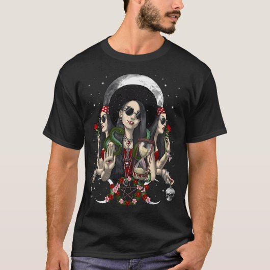 ヘカテー トリプルムーン女神 Tシャツ (正面)