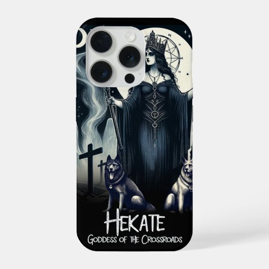 ヘカテー 十字路の女神 幽霊の魂 iPhoneケース (裏面)