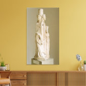 ヘカテ島の三形ヘルム、大理石彫刻、屋根裏部屋 キャンバスプリント (インサイチュ (リビング))