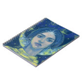 ヘカテ、月の女神、パステル絵画の、ファンタジーアート ノートブック (左側)