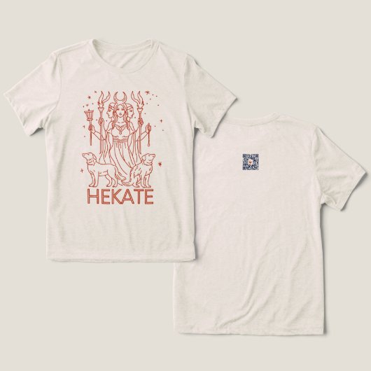 ヘカーテ 十字路の女神 Tシャツ (デザイン正面&裏面)