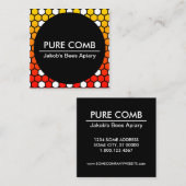 ヘキサのハニカムカード スクエア名刺 (正面/裏面)