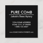 ヘキサのハニカムカード スクエア名刺 (裏面)