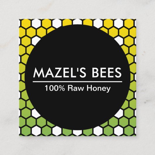 ヘキサのハニカムカード スクエア名刺 (正面)