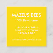 ヘキサのハニカムカード スクエア名刺 (裏面)