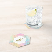 ヘキサゴンハニカムビーデザイン ペーパーコースター (インサイチュ)