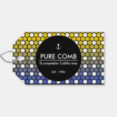 ヘキサブニカムビーズワックスラベル ギフトタグ (裏面横)