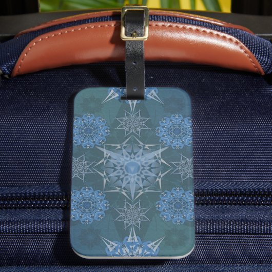 ヘキサ三角形ヤントラ花びら ラゲッジタグ (正面インサイチュ2)