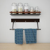 ヘキサ三角形yantra碑文（新バージョン） キッチンタオル