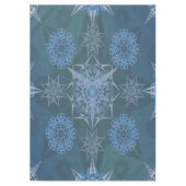 ヘキサ三角形yantra花びら碑文 テーブルクロス (正面)