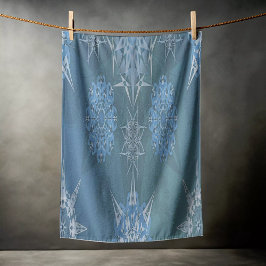 ヘキサ三角形yantra花びら碑文 ビーチタオル