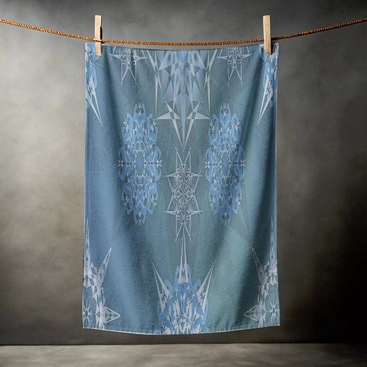 ヘキサ三角形yantra花びら碑文 ビーチタオル