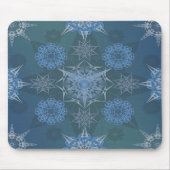 ヘキサ三角形yantra花びら碑文 マウスパッド (正面)