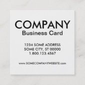 ヘキサ会社カード スクエア名刺 (正面)