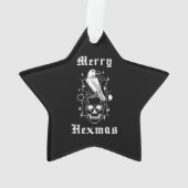 ヘキシマスメリーウィッチスカルウィッチク不気味クラフト オーナメント (裏面)