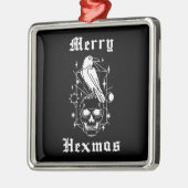 ヘキシマスメリーウィッチスカルウィッチク不気味クラフト メタルオーナメント (左)