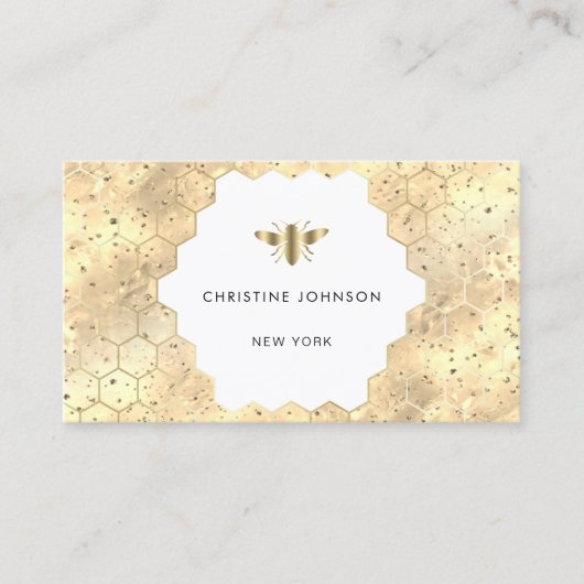 ヘキセンミツバチ 名刺 (正面)