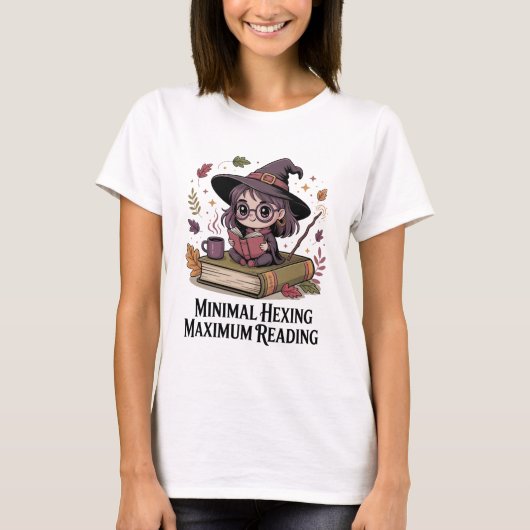 ヘキミニマルシン、最大読値 – Cozy Witch Tea Tシャツ (正面)