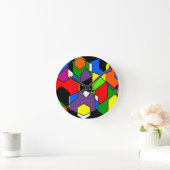 ヘクサゴンバウハウス  ラウンド壁時計 (ホーム)