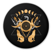 ヘクターの記号 セラミックノブ (正面)