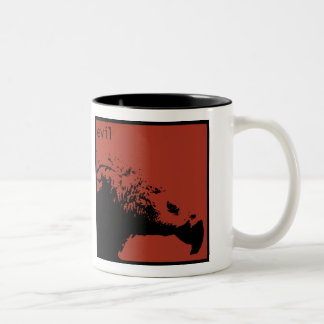 ヘクターは彼女にコーヒー漆黒を取ります ツートーンマグカップ